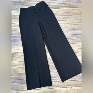 Calvin Klein Womens High Raised Wide Leg Trousers Black Size 12